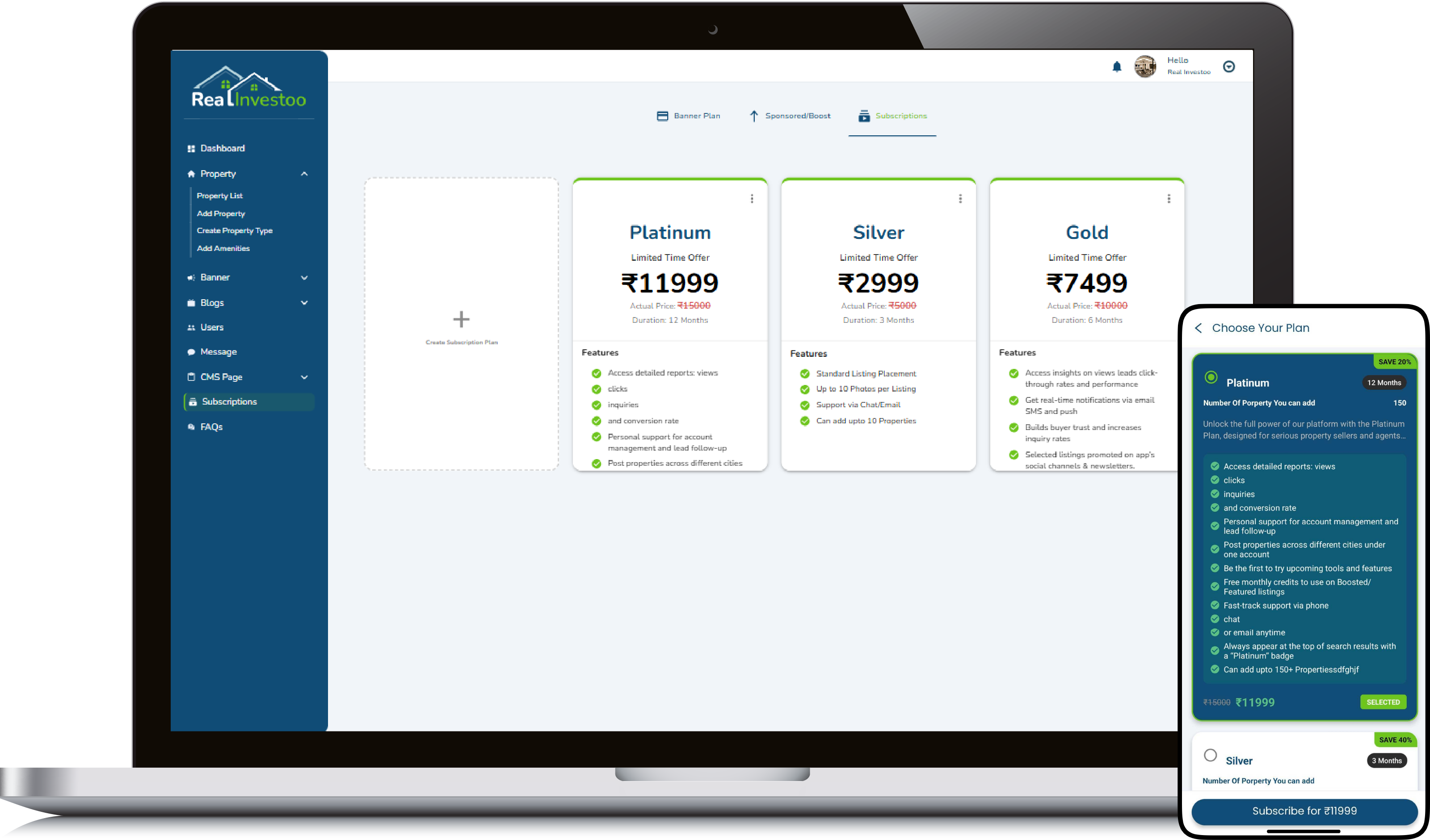 Admin Panel Feature
