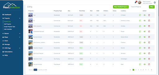 Admin Panel Feature